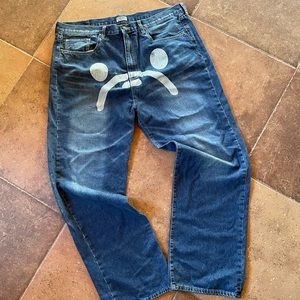 Vintage Bape Frown Face Denim Jeans 40x30